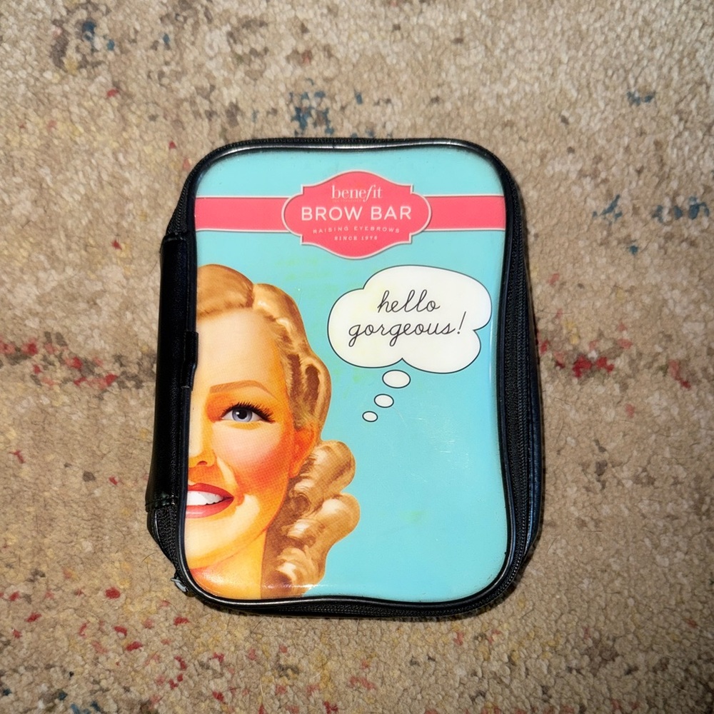 Benefit Brow Bar Vintage Cosmetic Pouch